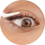 Apply under lash