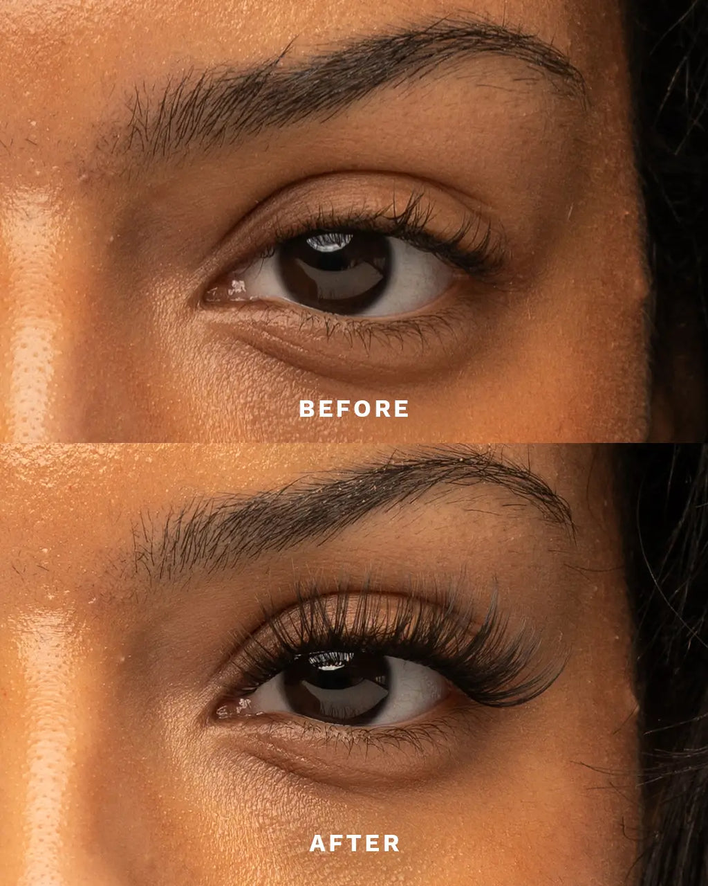 before and after iLash Desire pre mapped pre cut