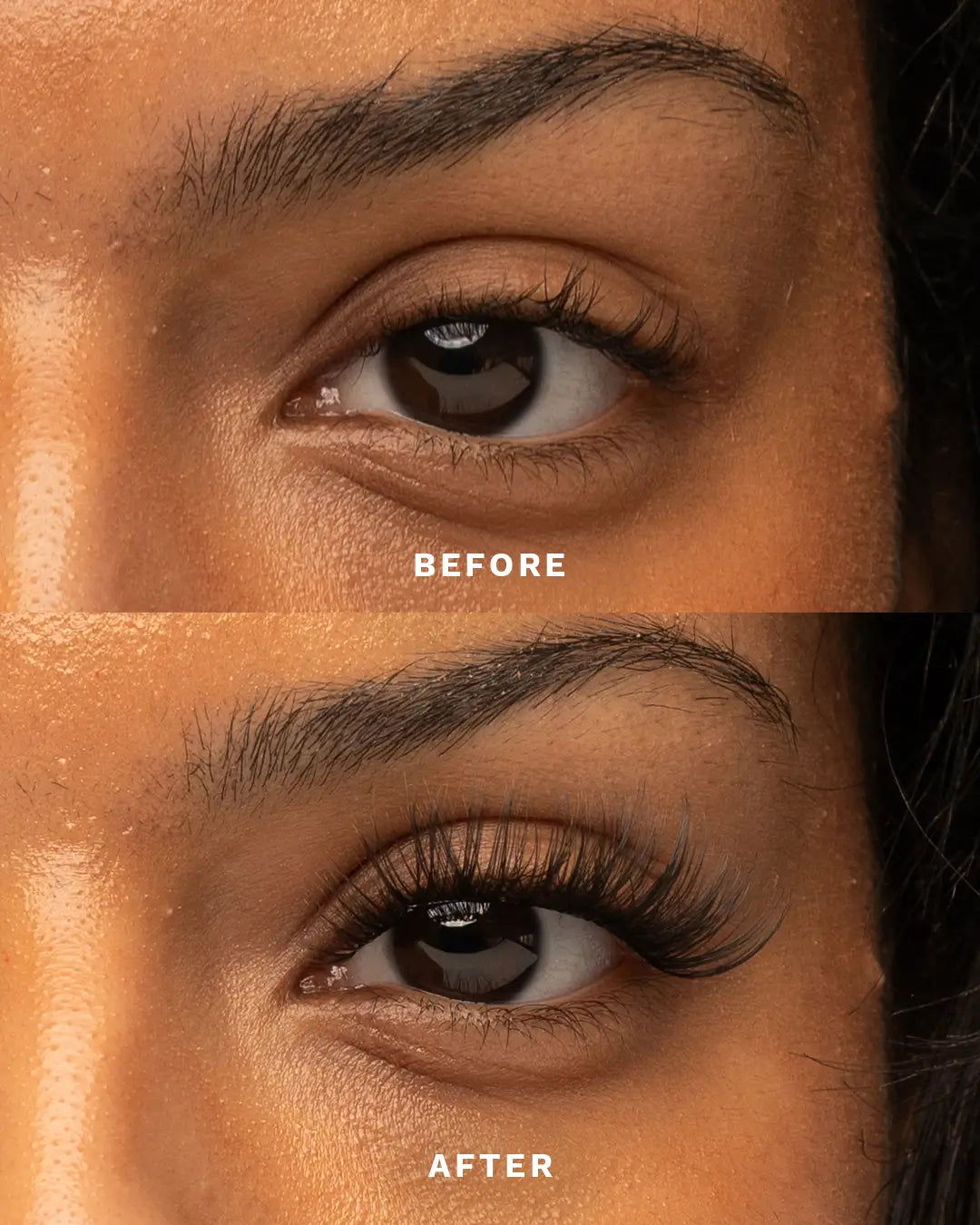 before and after iLash Desire pre mapped pre cut