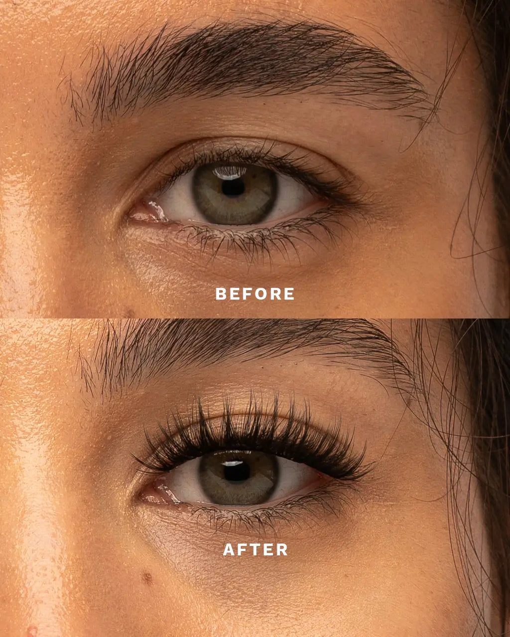 Before and After Flawless Lash Pre-Mapped Lashes