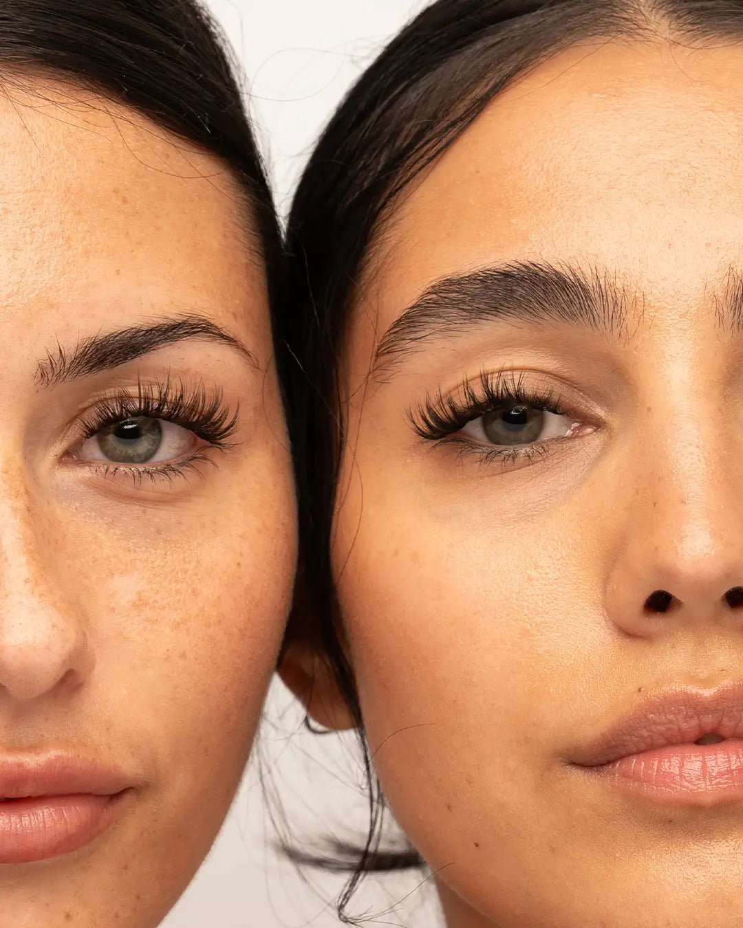 Brown vs black Flirty Pre-Mapped Lashes
