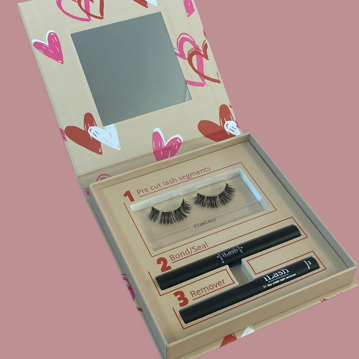 LIMITED EDITION: The look of love valentines gift box ( NEW bond & seal duo, segment lashes+ remover)